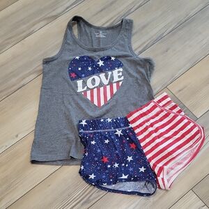 Patriotic Tank and Shorts PJ Set